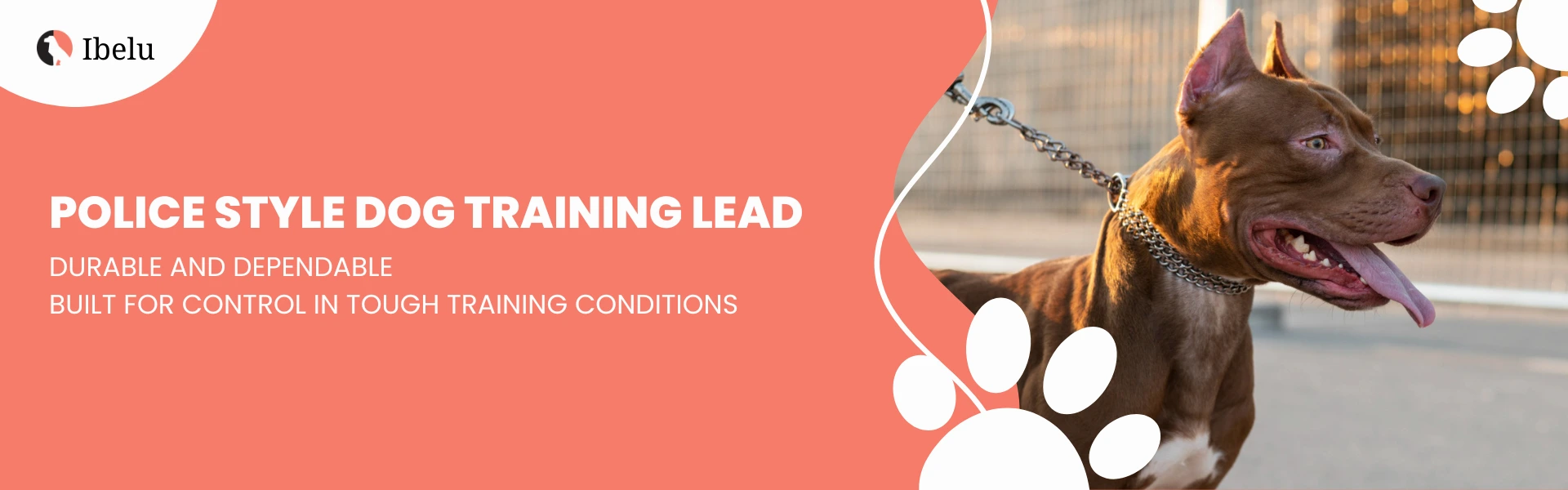Police Style Dog Training Lead banner