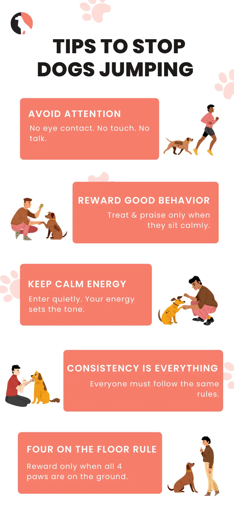 Stop Dog Jumping Training Tips for Better Greeting Behavior(Easy Tips to Stop Dogs Jumping) infographic 1